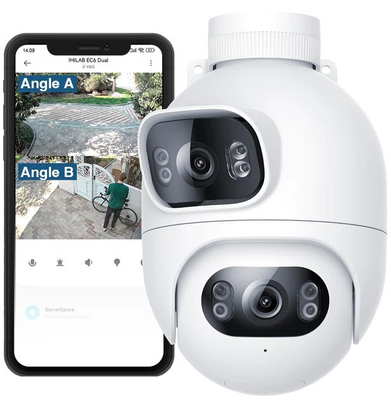Imilab EC6 Dual IP Κάμερα Παρακολούθησης Wi-Fi Full HD+ 4MP Αδιάβροχη με Αμφίδρομη Επικοινωνία.CMSXJ68A