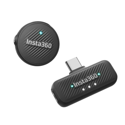 Insta360 Mic Air 1 TX+ 1 RX - 10H Battery, 300m range, built-in noise reduct Wireless Microphone