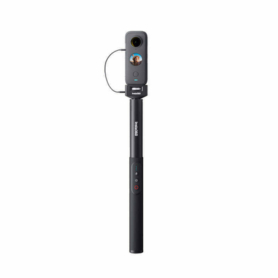INSTA360 POWER SELFIE STICK – 100CM SELFIE STICK WITH A BUILT-IN 4500MAH BATTERY THAT CAN REMOTELY C