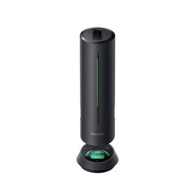 Insta360 Wave Graphite Black – AI Speakerphone for Meetings, Recordings, Podcasts, Live Streams