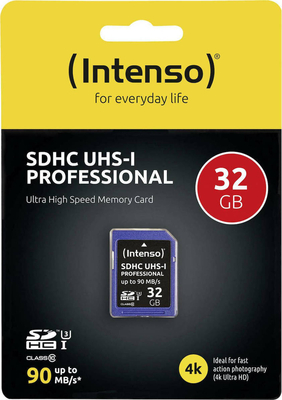 INTENSO SD 32GB -90MB/s SD UHS-I PREMIUIM ITO 3431480