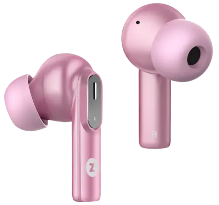 Intezze CLIQ In-ear Bluetooth Handsfree Ακουστικά με Θήκη Φόρτιση Pink