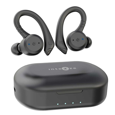 Intezze CORE In-ear Bluetooth Handsfree Ακουστικά με Θήκη Φόρτισης Μαύρα