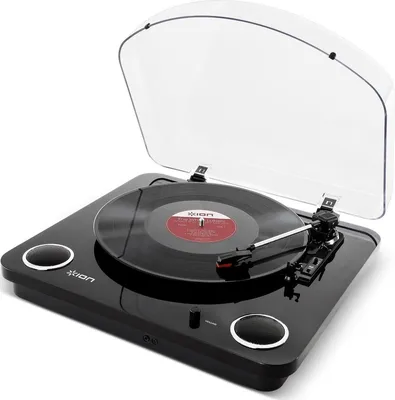 ION Max Lp Black USB Πικάπ (Belt Drive)