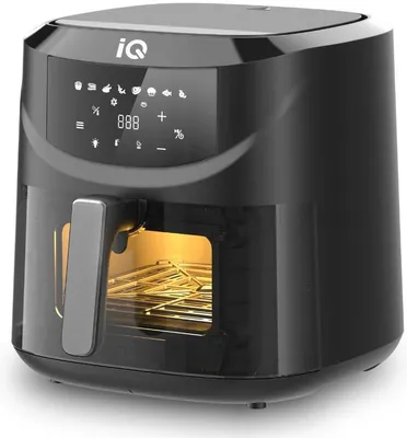 IQ AF-004 Φριτέζα Αέρος με Αποσπώμενο Κάδο XL 8lt 2000W Μαύρη