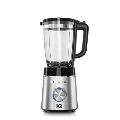 IQ BL-415 Μπλέντερ για Smoothies με Γυάλινη Κανάτα 1.75lt 1400W Inox