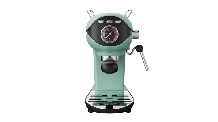 IQ CM-185 Μηχανή Espresso 1050W Πίεσης 20bar Πράσινη