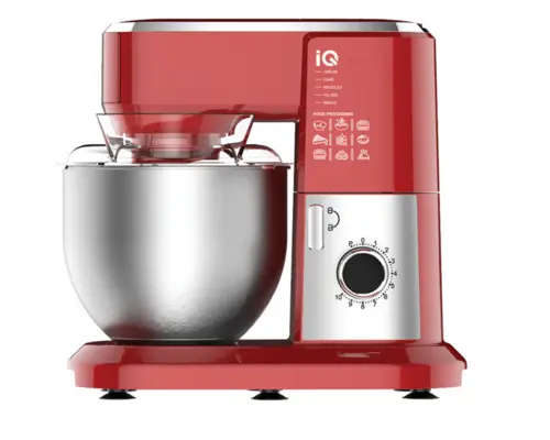 IQ EM-535 Κουζινομηχανή 1300W με Ανοξείδωτο Κάδο 6lt Κόκκινη