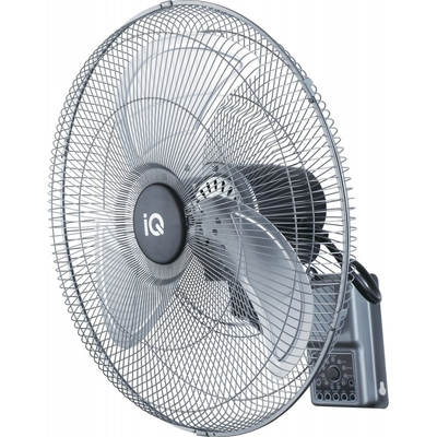 IQ MWF-20R Inox  Ανεμιστήρας Επιτοίχιος Μεταλλικός με Τηλεκοντρόλ 50cm (Silver)