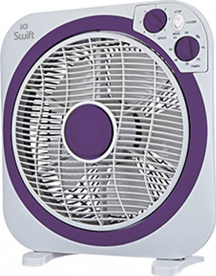 IQ PBF-34 Ανεμιστήρας Box Fan 45W Διαμέτρου 30cm (White)