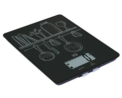IQ SC-734 Ψηφιακή Ζυγαριά Κουζίνας 1gr/5kg (Black)
