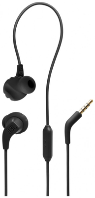 JBL Endurance RUN 2, In-Ear Sport Headphones, One Button control, Mic - Black (JBLENDURRUN2BLK)
