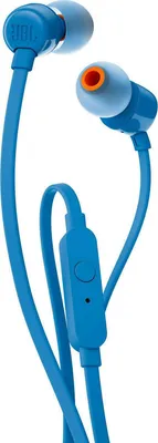 JBL T-110E Blue In-Ear Headphones ΔΙΠΛΟ