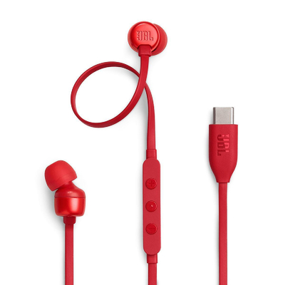 JBL Tune 310C, In-Ear Headphones Red