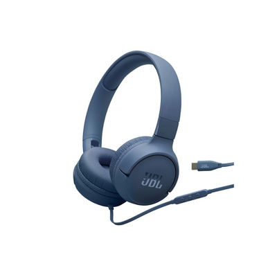 JBL Tune 520C, On-Ear Wired Headphones Blue