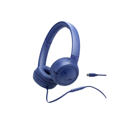 JBL Tune 530C, On-Ear Wired Headphones Blue