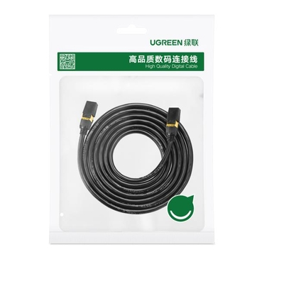 Καλώδιο Δικτύου F/FTP CAT7 UGREEN NW107 11229 0.5m Pure Copper Μαύρο
