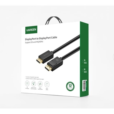 Καλώδιο DP 1.2 M/M 4K/30Hz UGREEN DP102 10213 5m Μαύρο