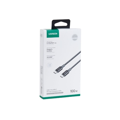 Καλώδιο Φόρτισης UGREEN L502 65250 USB-C σε USB-C PD 100W 2m Μαύρο