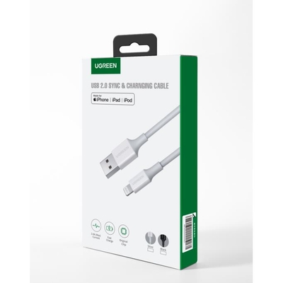 Καλώδιο Φόρτισης UGREEN US155 80822 USB σε Lightning 1m Μαυρό