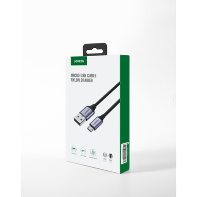Καλώδιο Φόρτισης UGREEN US290 60146 USB σε Micro USB 1m Γκρι