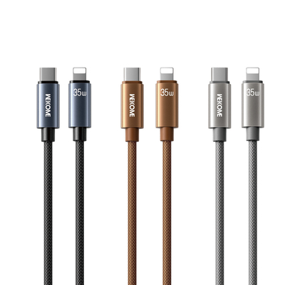 Καλώδιο Φόρτισης WK WDC-65 USB-C σε Lightning PD 35W 1.2m Μαύρο