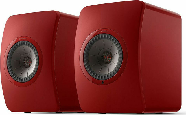 KEF KEF LS50 Wireless II HiFi Speakers Red