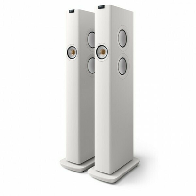 KEF LS60 Wireless HiFi Speakers, Floorstanding Speakers White
