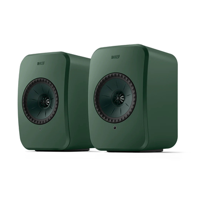 KEF LSX II LT Wireless HiFi System, Bookself Speakers Sage Green