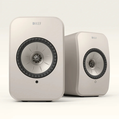 KEF LSX II LT Wireless HiFi System, Bookself Speakers White
