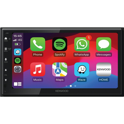KENWOOD DMX-6523DABS 1&2 DIN Οθόνη WVGA 6,8" • Ενσύρματο και Ασύρματο Apple CarPlay/Android Auto • Κατοπτρισμός Android USB