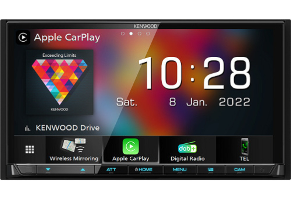 Kenwood DMX8021DABS Ηχοσύστημα Αυτοκινήτου (Bluetooth/USB/WiFi) με Οθόνη Αφής 7"