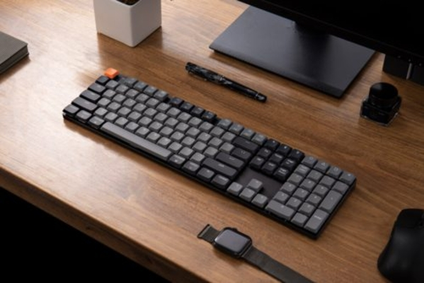 Keychron K5 V2 (K5X-B4) QMK Wireless Mechanical Keyboard Banana Switch RGB 100% US Layout