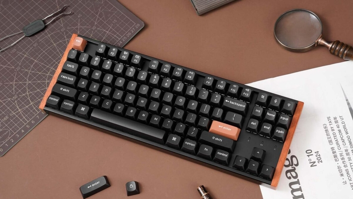 Keychron K8 HE (K8H-F1) Special Wood Edition Wireless Magnetic Hall Effect RGB Keyboard 80% US