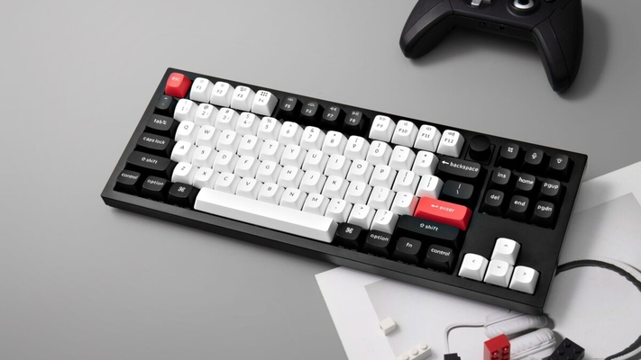 Keychron Q3 HE (Q3H-M1) QMK Wireless Custom Hall Effect Keyboard Purple Switch 80% US Layout