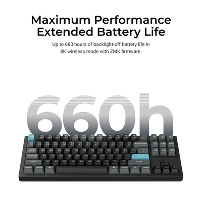 Keychron Q3 Ultra (Q3U-M1) ZMK RGB 8K Wireless Custom Mechanical Keyboard-Red Switch 80% US