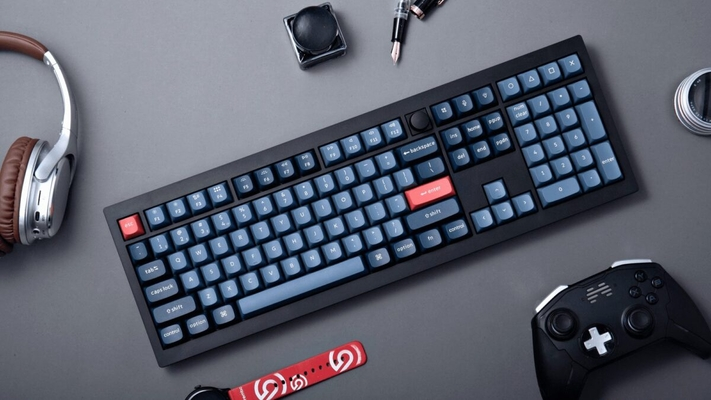 Keychron V6 Max (V6M-D3) QMK/VIA Wireless(BT/2,4/Wired) Custom Mechanical Keyboard Brown Switch 100%