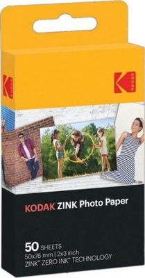 Kodak ZINK Photo Paper 2x3 inch, for Kodak ZINK, 50 sheets