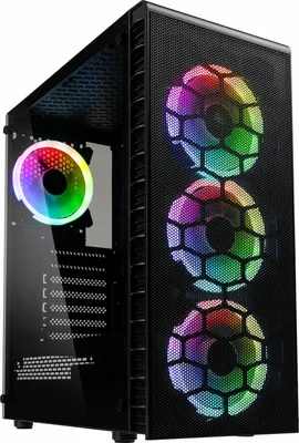 Kolink Observatory Lite Mesh RGB Mid-Tower – Tempered Glass – Black