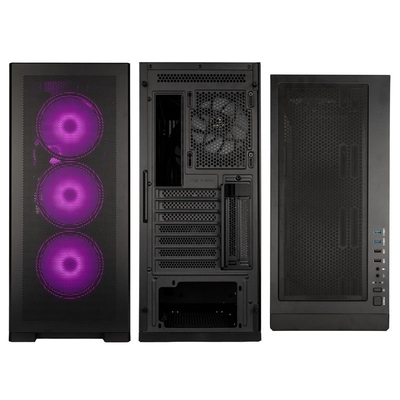 Kolink Unity Meshbay ARGB Midi ATX Tower Case - 400mm clearance (4 pre-installed fans & controller)