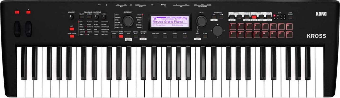 Korg Synthesizer Kross2 61 με 61 Δυναμικά Πλήκτρα Μαύρο