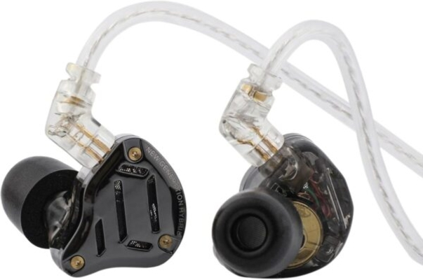 KZ ZS10 PRO 2 No Mic – IEM 3,5 In Ear Monitor Earphones, 4-level switch, Hybrid 10mm, metal, stereo