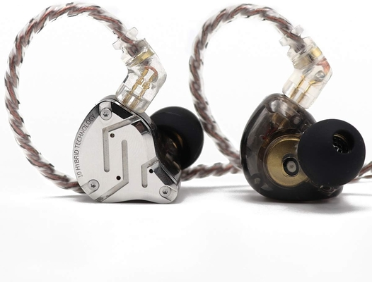 KZ ZS10 PRO Black No Mic – IEM 3,5 Musician In Ear Monitor Earphones, 4BA+1DD 5 Driver 10mm, metal