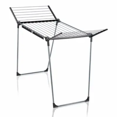 Leifheit 81589 Pegasus 180 Solid Πτυσσόμενη Απλώστρα Δαπέδου (18m) Black Diamond
