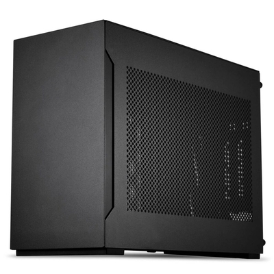 Lian Li A4-H2O PCIe 5 Black - Mini-ITX PC Gaming Case - GPU Clearance 322 mm - Aluminum - SFX PSU
