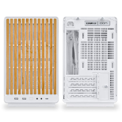 Lian Li DAN Case A3 Wood White - Glass Side Panel - M-ATX All Mesh Steel-Fabric PC Case from Daniel