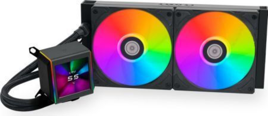 LIAN LI GALAHAD II LCD 280 BLACK – AIO GPU LIQUID COOLER WITH ARGB FANS