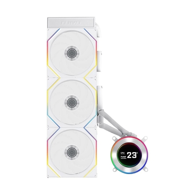 Lian Li HydroShift II LCD-C 360 RGB TL FLEX fan White - AIO CPU Liquid Cooler with TL RGB Fans
