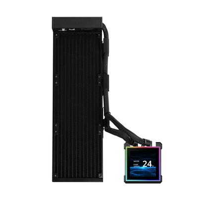 Lian Li Hydroshift II LCD-S 360N Black - Fanless AIO CPU Cooler - 3.4" Screen - 1851/1700, AM5/AM4