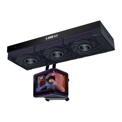 Lian Li HydroShift II OLED Curved 360P28 - 360mm AIO Water Cooling - 6.67" 2Κ Display - Black